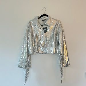 Disco Cowboy Sequin Fringe Jacket